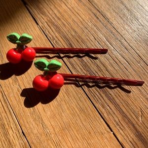 PoshStar Handmade Bobby Pins Cherries